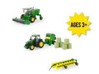 Image of LP86066, the 1/64 scale John Deere haying toy play set.