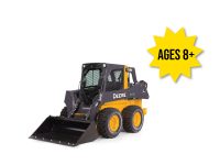 Image of the 1/16 Scale John Deere 318E Skid Loader Replica Play toy.