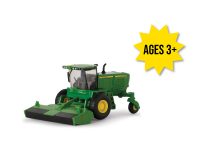 Image of the 1/64 scale John Deere Replica Play W260 Toy Windrower with 500R head.