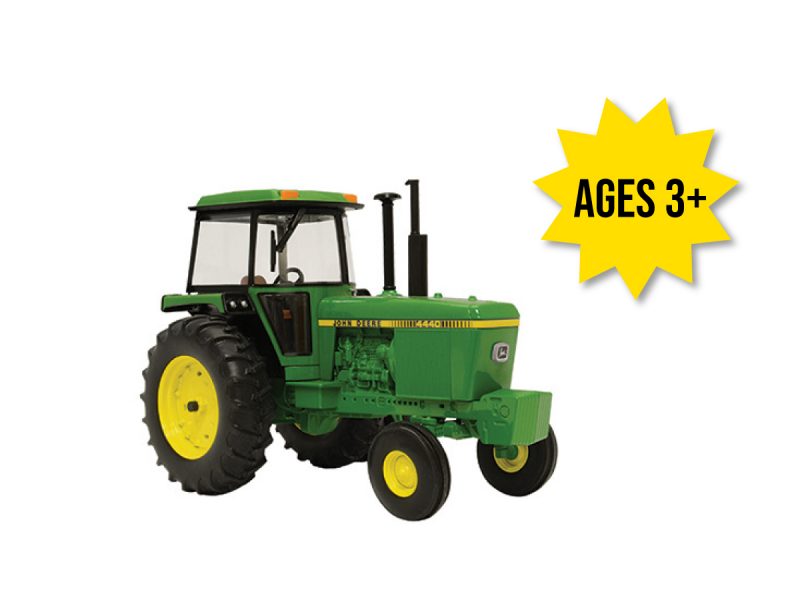 Image of the 1/32 scale John Deere Replica Play 4440 toy tractor.