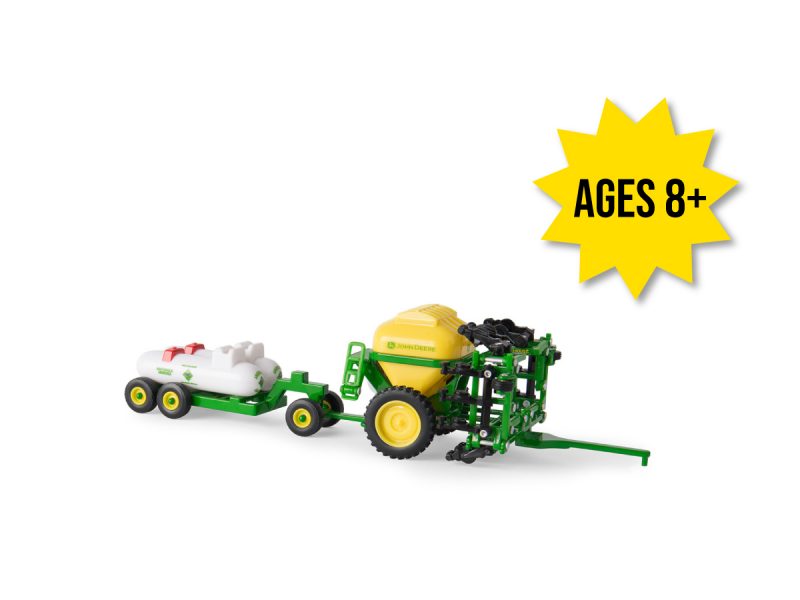 Image of the 1/64 scale John Deere Replica Play 2510H nutrient applicator toy.