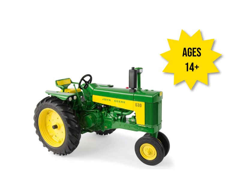 Image of the 1/16 scale John Deere 630 Collectible Prestige Collection toy tractor.