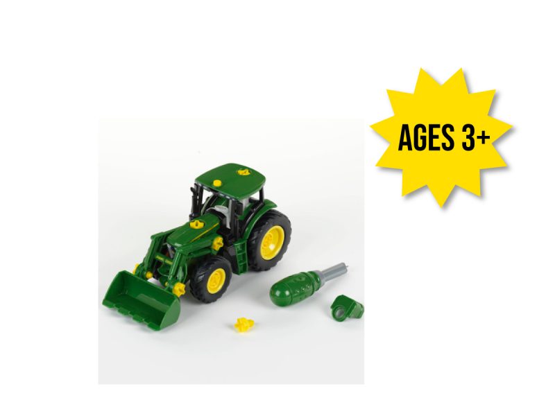 Image of the 1/24 scale John Deere Buildable toy tractor.