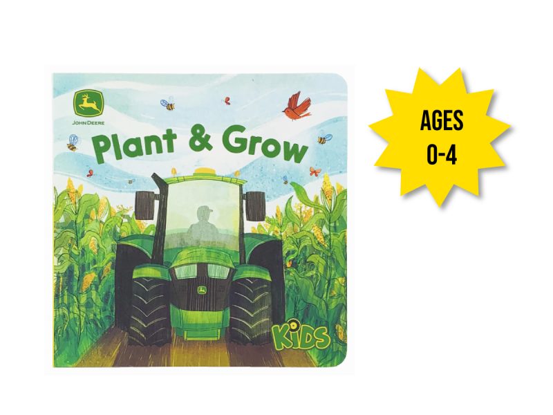 Image of the John Deere children's book called "Plant & Grow".