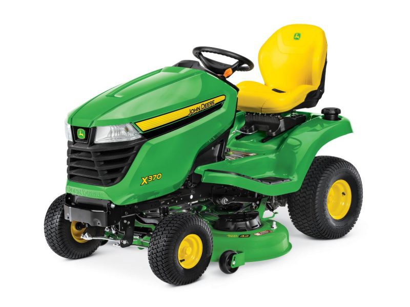 Image of the John Deere X370 riding lawn tractor.