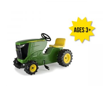 Image of the John Deere Kids Plastic Pedal Tractor ride on toy.