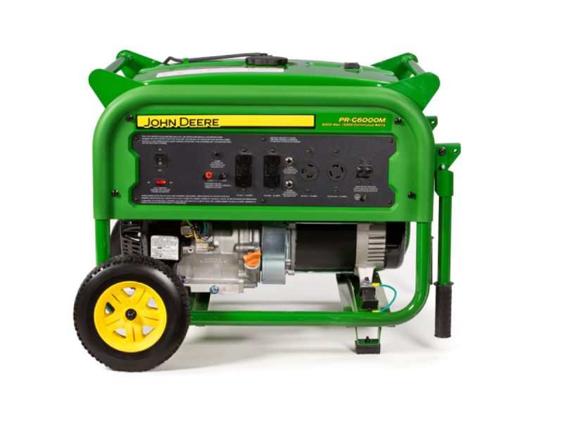 Image of the John Deere 6000 Watt Gas Generator.