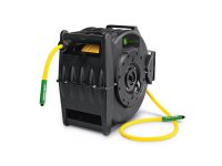Image of the John Deere Professional Retractable Air Hose Reel with Hybrid Polymer Hose.