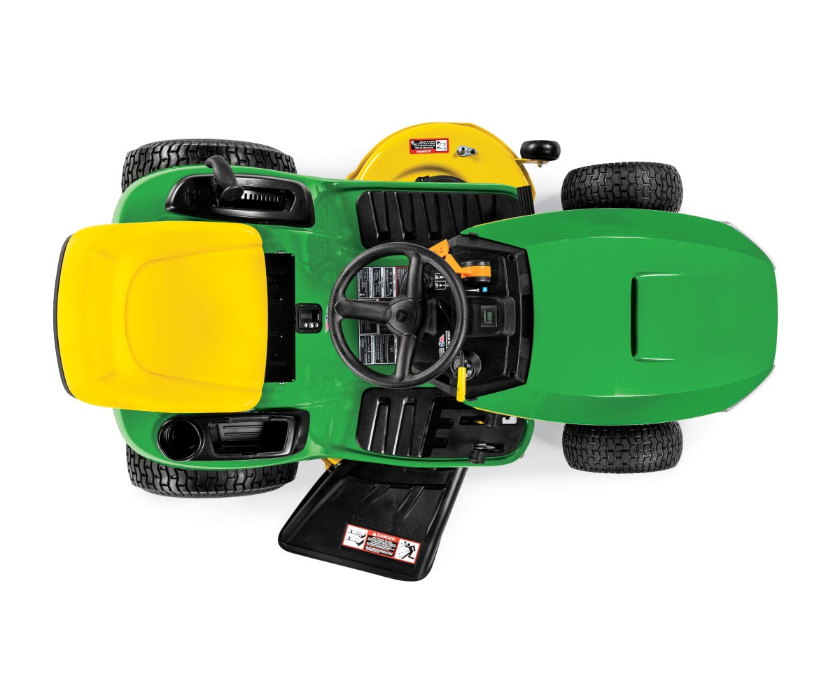 John-Deere-S100-Riding-Lawn-Tractor-5 Image of the John Deere S100 riding lawn tractor.