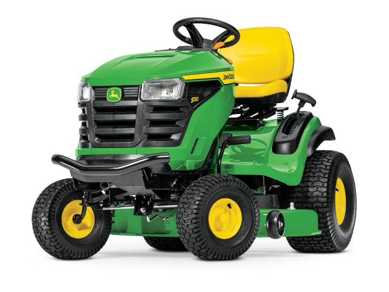 Image of the John Deere S130 riding lawn tractor.