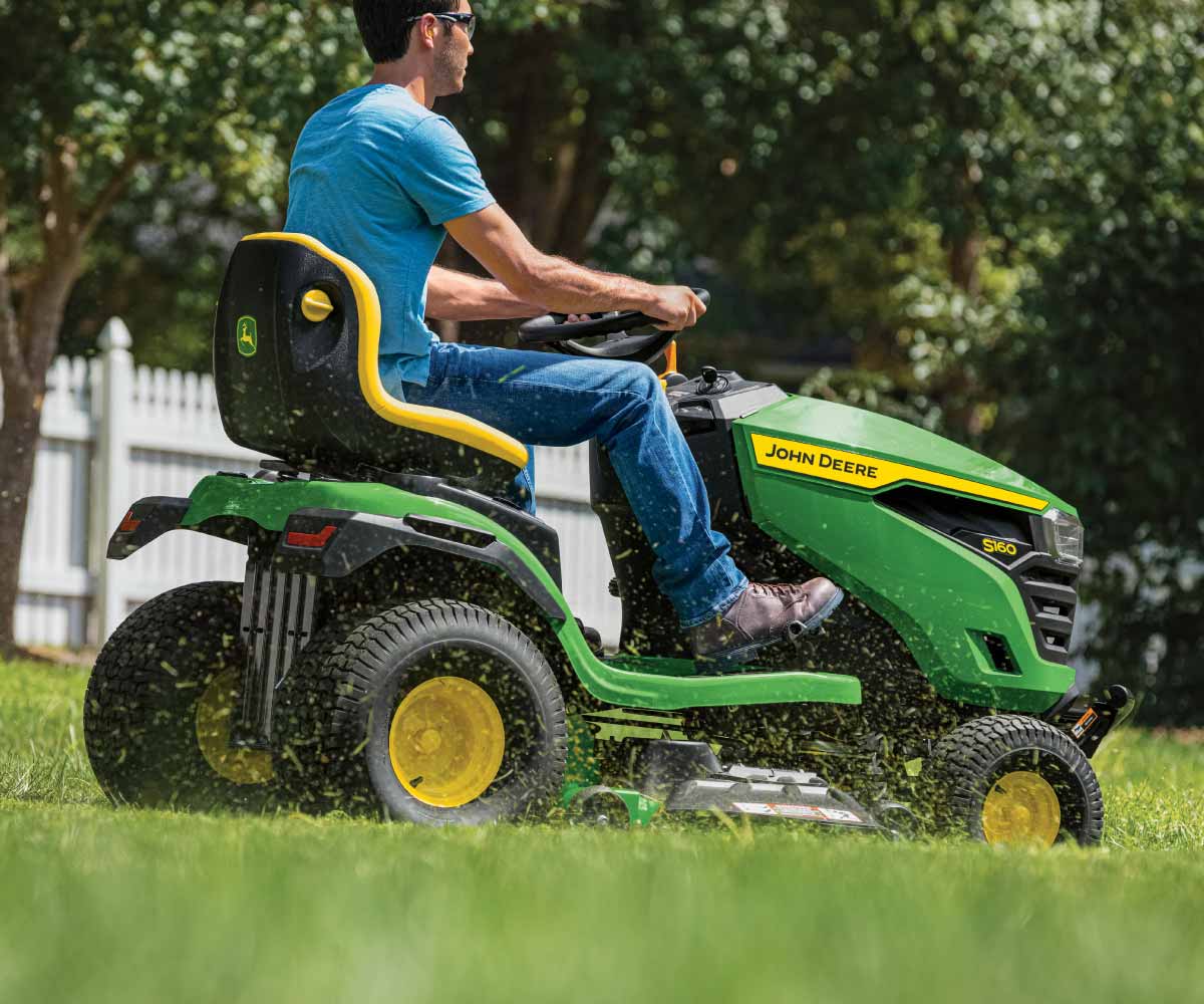 S160 Lawn Tractor with 48-in Deck Greenway Equipment – John