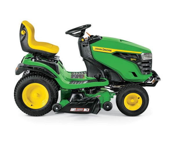 Image of the John Deere S170 riding lawn tractor.