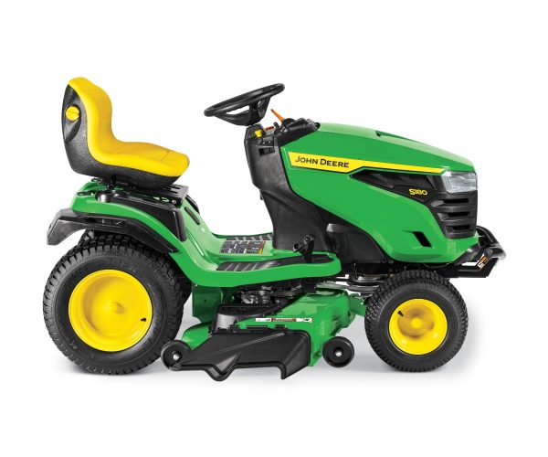 Image of the John Deere S180 riding lawn tractor.
