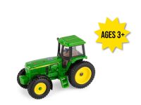 Image of the 1/64 scale John Deere 4960 replica play toy tractor featuring the FFA Emblem on the hood.