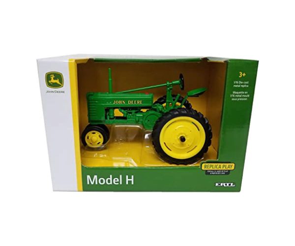 Image of LP77317 John Deere Model H toy tractor in the box.