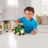 Image of a child playing with the John Deere roll n go children's toy flashlight
