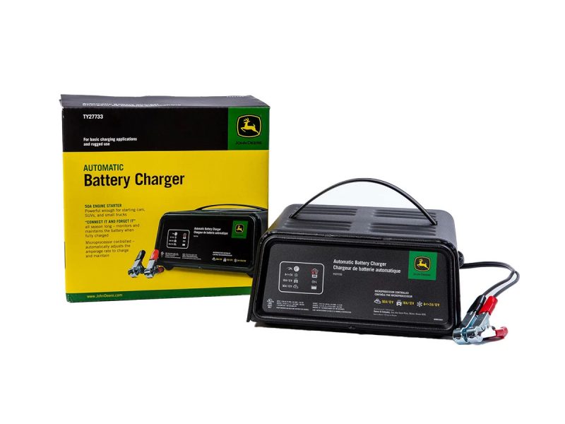 Image of the John Deere Automatic Battery Charger.