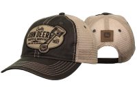 John Deere Brown and Tan Parts and Service Oxford Patch Cap