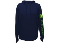 Image of the John Deere Navy TM Sleeve Hoodie.