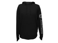 Image of the John Deere Black TM Logo Sleeve Hoodie.
