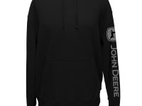 John Deere Black TM Logo Sleeve Hoodie