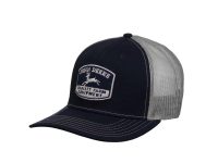 Image of the Navy and White John Deere Quality Cap with Mesh Back.