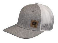 John Deere Oxford and White Cap with Suede Logo Patch
