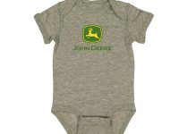 John Deere Heather Olive Green Infant Bodysuit