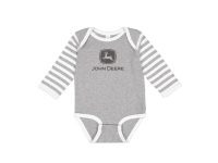 Image of the Grey & White John Deere Onesie.