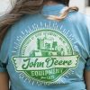 Image of the back of LP80119 the John Deere vintage tractor badge t shirt.