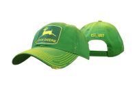 Image of the John Deere distressed green hat.