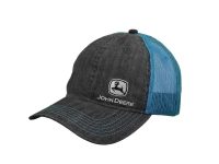 Image of the John Deere Chambray mesh hat.