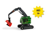 Image of the 1/50 scale John Deere Prestige Collection 859MH Tracked Forestry Harvester collectible logging toy.