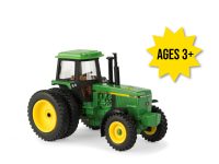Image of the 1/64 scale John Deere Replica Play 4450 toy tractor featuring the FFA logo.