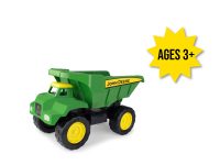 Image of the John Deere 15-inch green Big Scoop Dump Truck kids sandbox toy.