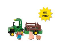 Image of the John Deere 1st farming fun hauling children's toy play set.