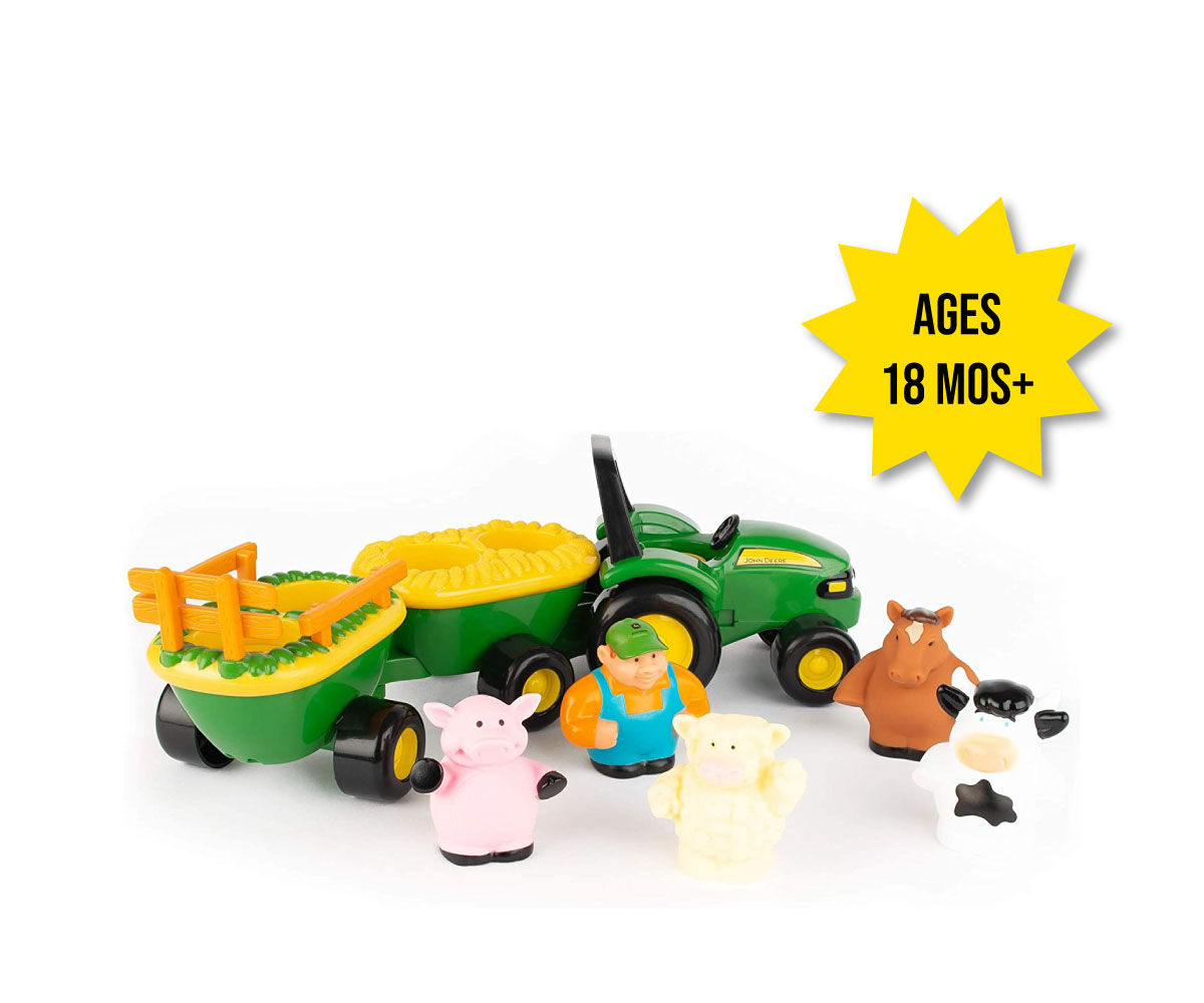 TBEK34908-Animal-Sounds-Hayride-John-Deere-Interactive-children's-toy-3 Image of the John Deere Animals Sounds Hayride interactive children's toy.