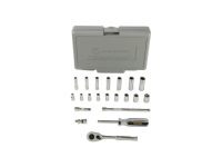 Image of the John Deere 21-piece Metric 1/4 inch socket set.