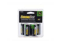 Image of the John Deere 4 pack of C size Strongbox batteries.