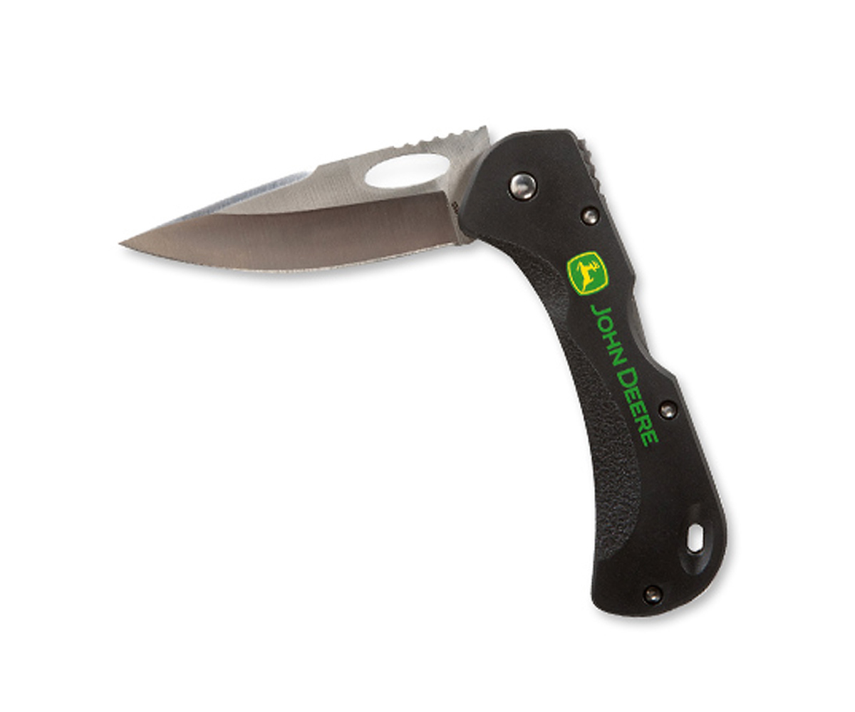TY27276-John-Deere-Folding-Pocket-Knife Image of the John Deere folding pocket knife.