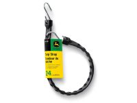 Image of the John Deere adjustable length rubber tarp strap with s-hooks.