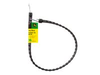 Image of the John Deere 36-inch adjustable length rubber tarp strap with s-hooks.