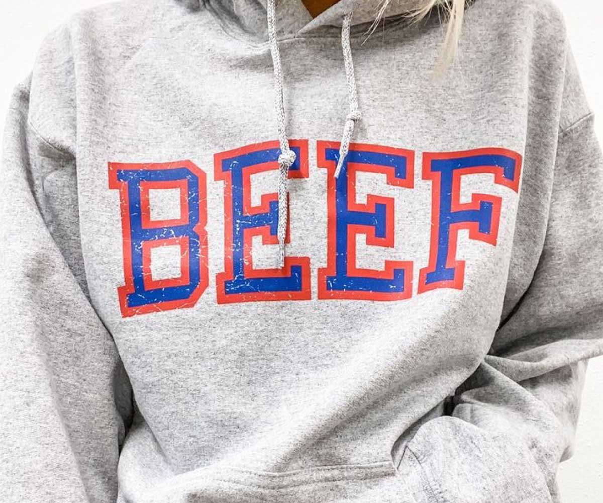 AFC-A-0001-Patriotic-Eat-Beef-Hoodie-American-Farm-Company-1 Image of the American Farm Company's Patriotic Eat Beef hoodie.