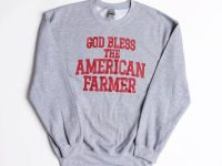 Image of the American Farm Company God Bless the American Farmer Crewneck Pullover.