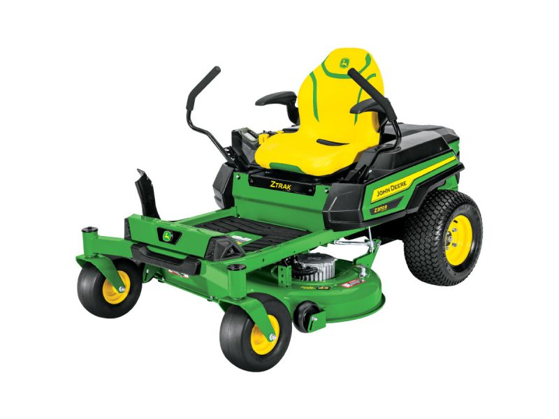 Image of the John Deere Z370R Electric ZTrak Residential Zero Turn Lawn Mower.