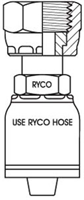 T280-1223 - ORFS FEMALE WITH 1-7/16 INCH THREAD FOR 3/4 INCH HOSE ...