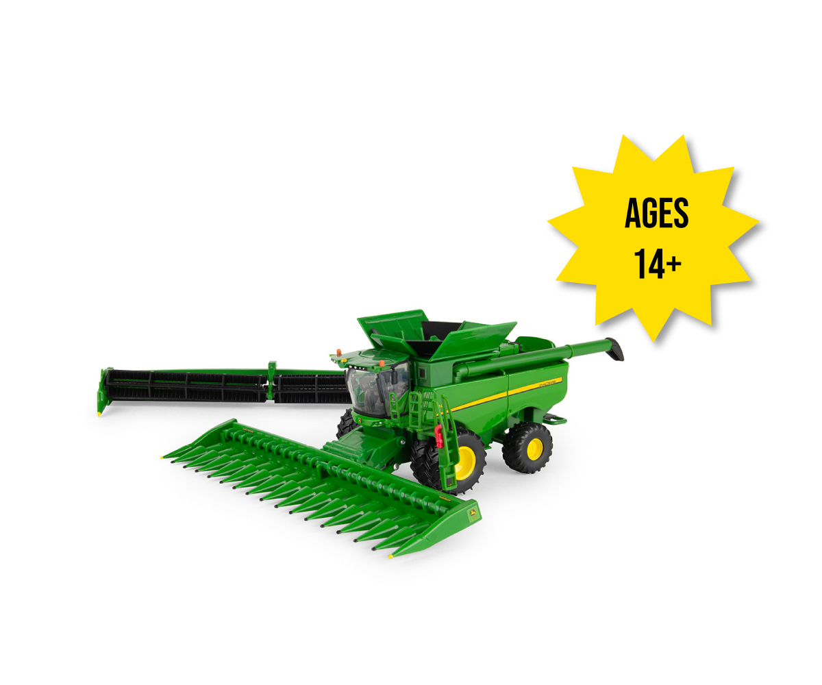 LP86774-1-64-Scale-John-Deere-S680-Prestige-Collection-Collectible-Toy-Combine