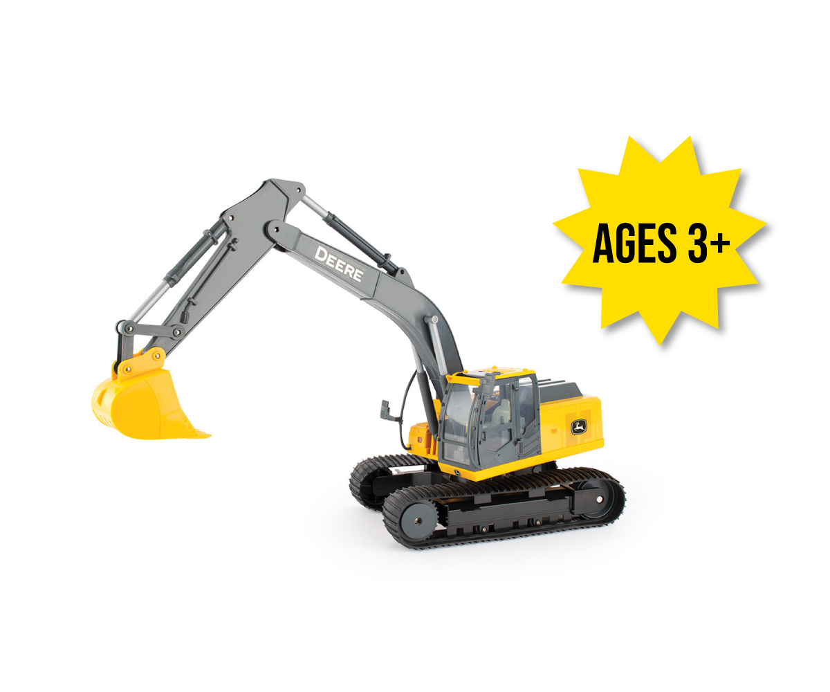 LP87391-1-16-Scale-John-Deere-Big-Farm-Toy-Excavator Image of LP87391 the 1/16th scale John Deere Big Farm Toy Excavator.